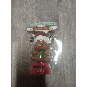 Solar Wackel Elch Christmas  Holiday Winter Bobble Head
